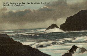 chile, MAGALLANES, Temporal en Islas de Diego Ramirez 1910s Peletería Londres 39