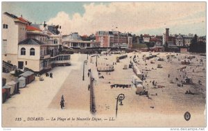 DINARD, Ille Et Vilaine, France, 1900-1910's; La Plage Et La Nouvelle Digue