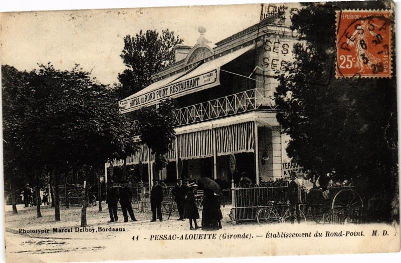 CPA PESSAC Aleouette - Etablissement du rond point (192923)