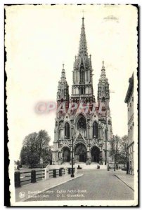 Old Postcard Brussels Laeken Eglise Notre Dame