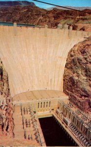 Nevada Hoover Boulder Dam Showing Fortification Mountain