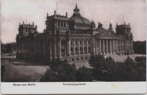 Germany Gruss aus Berlin Reichstagsgebäude Vintage Postcard C174