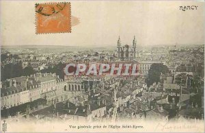 Old Postcard Nancy Vue Generale decision of the Church St Epvre