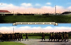 Abilene, Texas -  Military - The Parade Grounds at Camp Barkeley - c1940