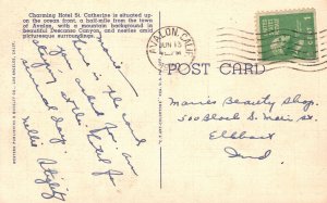 Vintage Postcard 1940's Hotel St. Catherine Santa Catalina Island California WPN