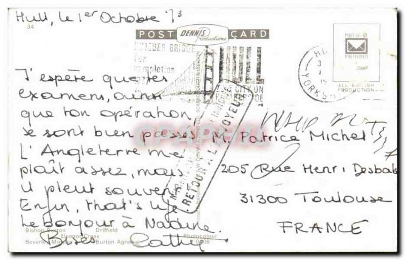 Modern Postcard Yorkshire Wolds