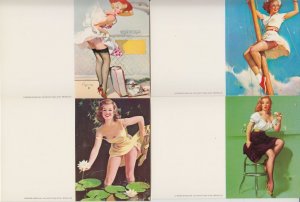 PIN UP NUDE EROTIC RISQUE 19 CARDS 60s Printed Belgium (L2836)