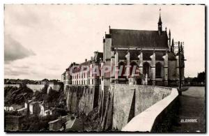 Thouars Old Postcard the castle and chapel