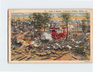 Postcard Battle of Atlanta Cyclorama Building Atlanta Georgia USA