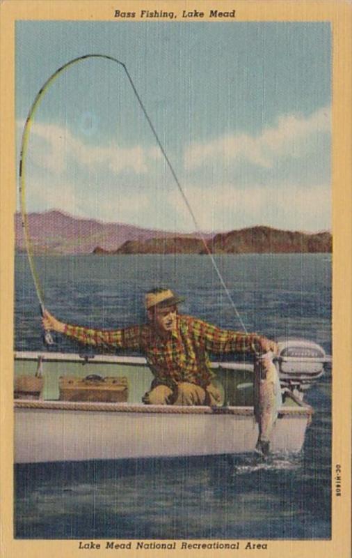 Nevada Lake Mead National Recreational Area Bass Fishing On Lake Mead 1958 Cu...