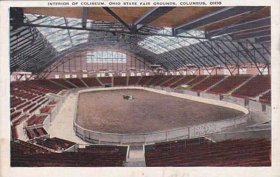 Ohio Columbus Interior Of Coliseum Ohio State Fair Grounds1939