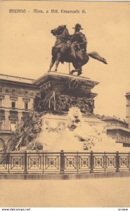 MILANO, Lombardia, Italy, 1900-1910's; Mon. a Vitt. Emanuele II