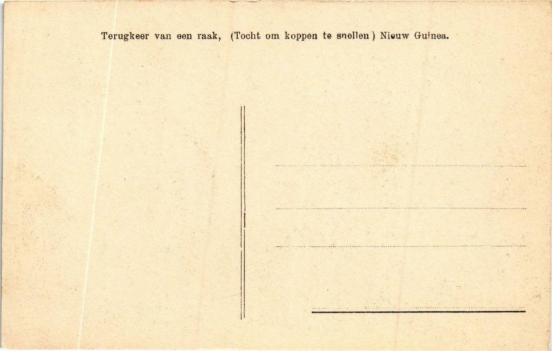 PC CPA Nieuw Guinea Terugkeer van een raak INDONESIA (a10219)