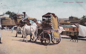 Street Scene Tajpore West Bengal Old Postcard