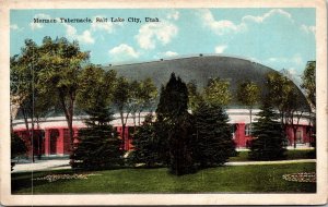 Vtg Salt Lake City Utah UT Mormon Tabernacle 1910s Old View Postcard