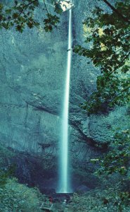 Vintage Postcard 1964 Latourelle Falls Waterfalls Columbia River Highway Oregon