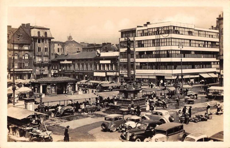 Ostrava Czech Republic Masarykovo Square Real Photo Postcard JH230790