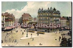 Old Postcard Beziers Place De La Republique