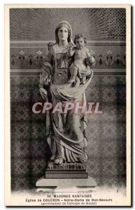 Postcard Ancient Church of Coueron Our Lady of Good Help Abbey Buzay Madonnas...