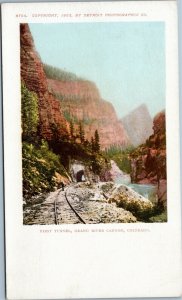 First Tunnel Grand River Canyon, Colorado postcard