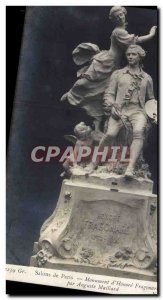 Old Postcard Monument of Paris Salons & # 39Honore Fragonard by Auguste Maillard