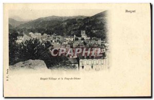 Old Postcard Royat town and the Puy de Dome