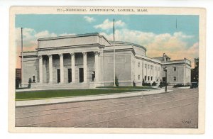 MA - Lowell. Lowell Memorial Auditorium