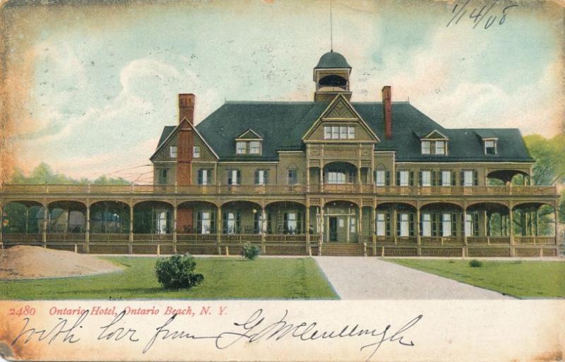 Ontario Hotel at Ontario Beach - Rochester, New York - pm 1909 - UDB