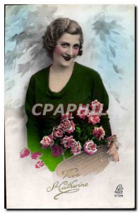 Old Postcard Vive Ste Catherine Female