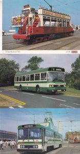 Blackpool Bus Station Lenny Henry Poster Tram 3x Postcard s