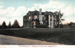 Taft Laboratory, R.I. College of A. M. Arts, Kingston, R.I., Early Postcard