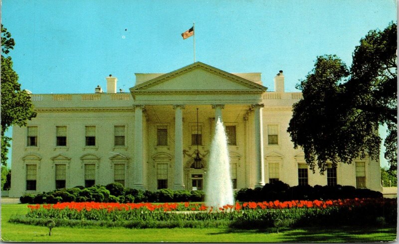 White House Washington DC 1600 Pennsylvania Ave NW Postcard VTG UNP Vintage 