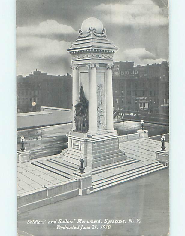 Unused Divided-Back MILITARY - SOLDIERS AND SAILORS MONUMENT Syracuse NY p1324