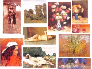 Romanian painter Stefan Luchian lot of 10 fine art postcards 2007 