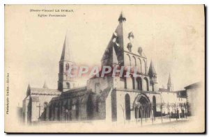 Old Postcard Haute Vienne Le Dorat Parish Church