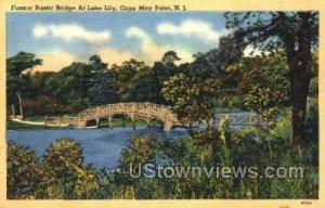 Former Bridge At Lake Lily in Cape May, New Jersey