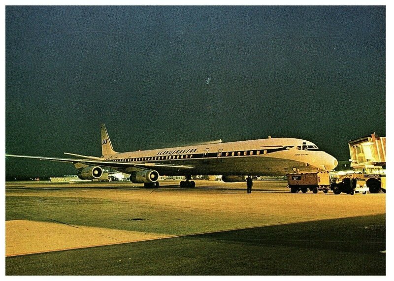 Scandinavian SAS Airlines at Hannover Langenhagen Airport Germay at Night