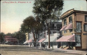 WHITEFIELD NH Main Street Scene c1910 Postcard