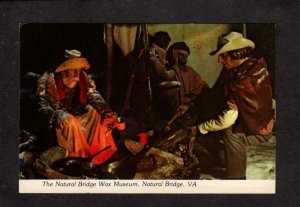 VA Natural Bridge Wax Museum Confederate Soldiers Civil War Virginia Postcard