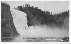 RPPC Montmorency Falls on Montmorency River Quebec Canada