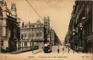 CPA ROUEN-Perspective de la Rue Jeanne d'Arc (269192)