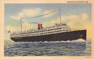 Dorchester Merchant & Miners Transportation CO Ship Line Ship 