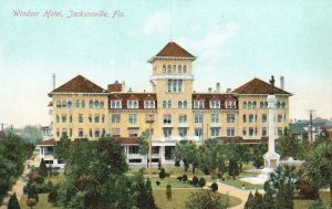 Jacksonville Florida, Windsor Hotel Building Landmark M. Mark Vintage Postcard