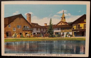 Vintage Postcard 1943 Challenger Inn Village, Sun Valley, Idaho (ID)