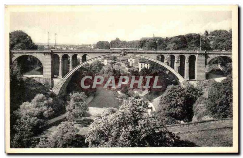 Old Postcard Luxembourg Adolphe Bridge