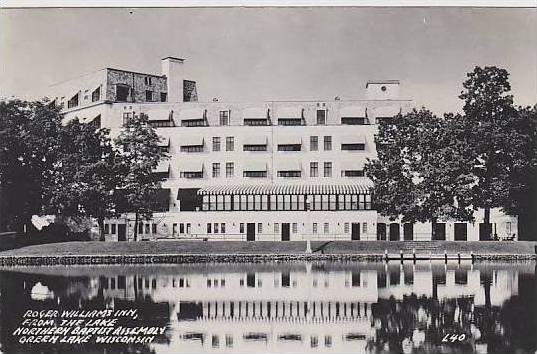 Wisconsin Green Lake Roger Williams Inn 1950 Real Photo RPPC