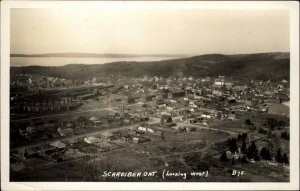 Schreiber Ontario Looking West c1950 Real Photo Postcard