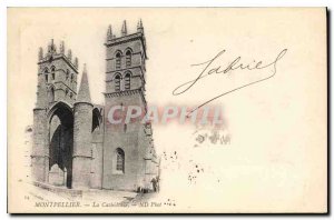 Old Postcard Montpellier La Cathedrale