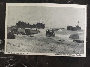 10 Ft Pierce FL US Navy Amphibious Training Base Real Picture Postcards Mint WW2