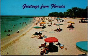 USA Beautiful Sandy Beaches Florida Chrome Postcard 09.96